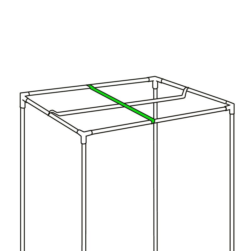 Black Box Silver hanging bar for lamp 119cm