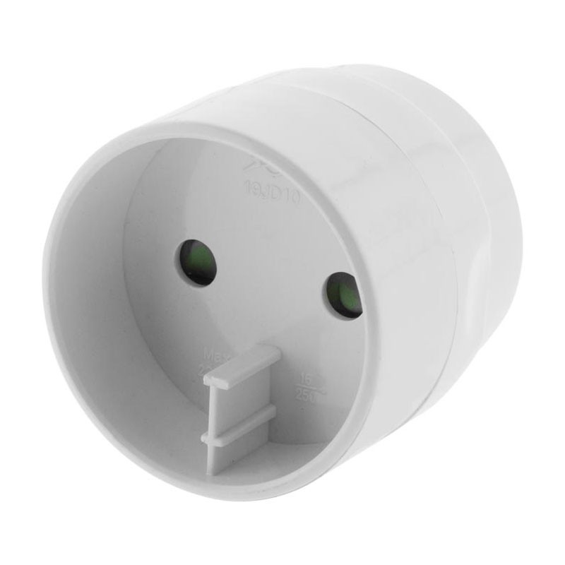 190747 ADAPTER MANNELIJK ASIA / VROUWELIJK FRANKRIJK WIT