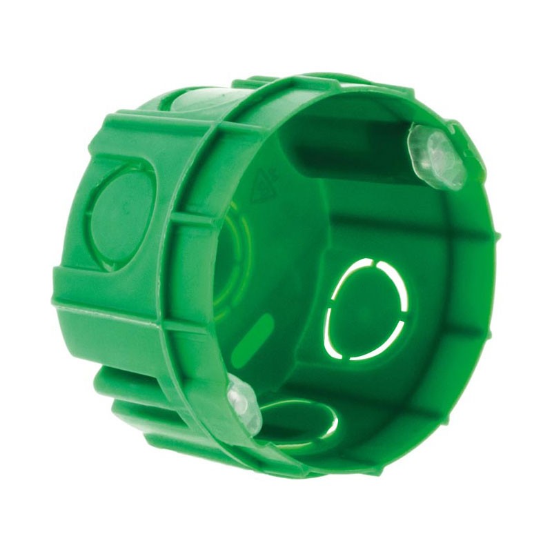 Boite maçonnerie ronde D65 P40 à sceller vis + griffes