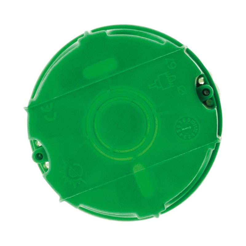 120391 SET OF 10 ROUND MASONRY BOXES D65 P40 TO SEAL SCREW+