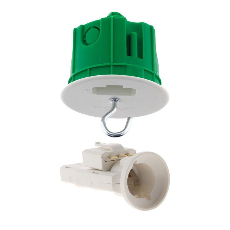KIT for flush mounting DCL FULL WALLS (D.65MM+FICHE+E27+CROCHET)