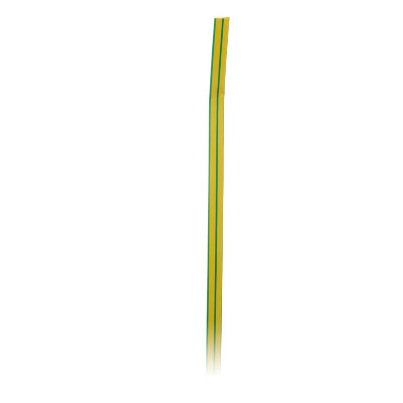 Gaine thermorétractable D6.4 X1m vert et jaune