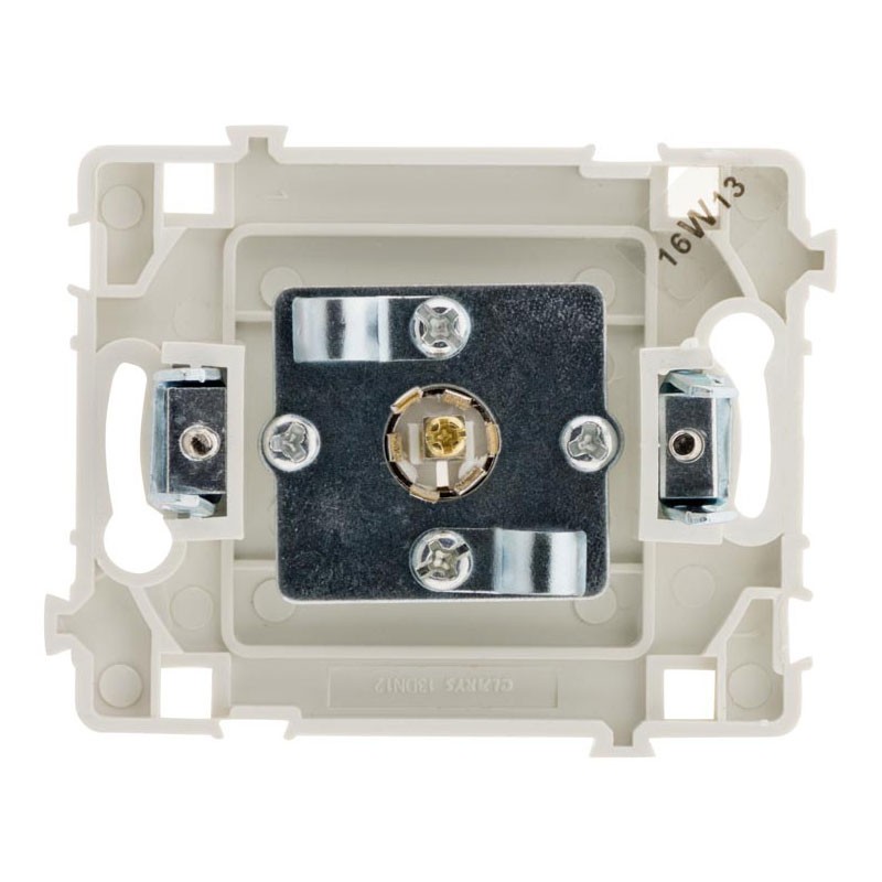 133020 TV SOCKET D9.52MM CLARYS NAKED WHITE