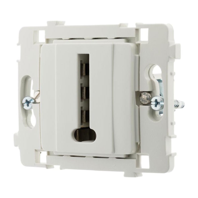 133024 8-PIN TEL SOCKET CLARYS NU WHITE