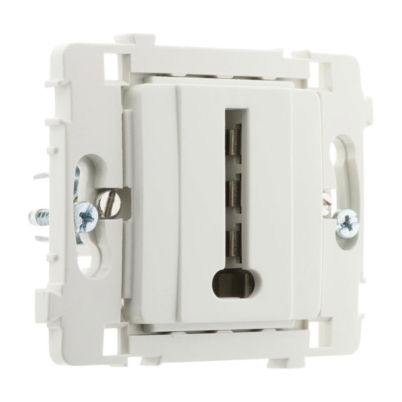 8-pin telephone socket Clarys naked white