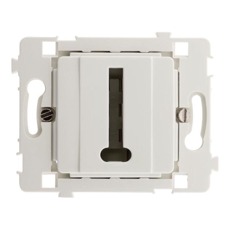 133024 8-PIN TEL SOCKET CLARYS NU WHITE