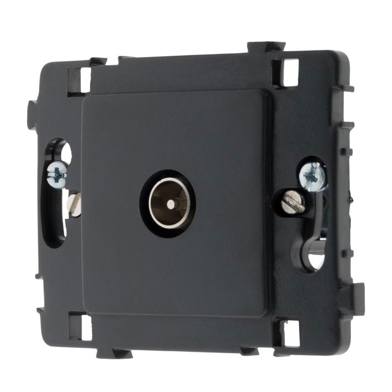 133070 TV PLUG D:9.52MM CLARYS NU BLACK