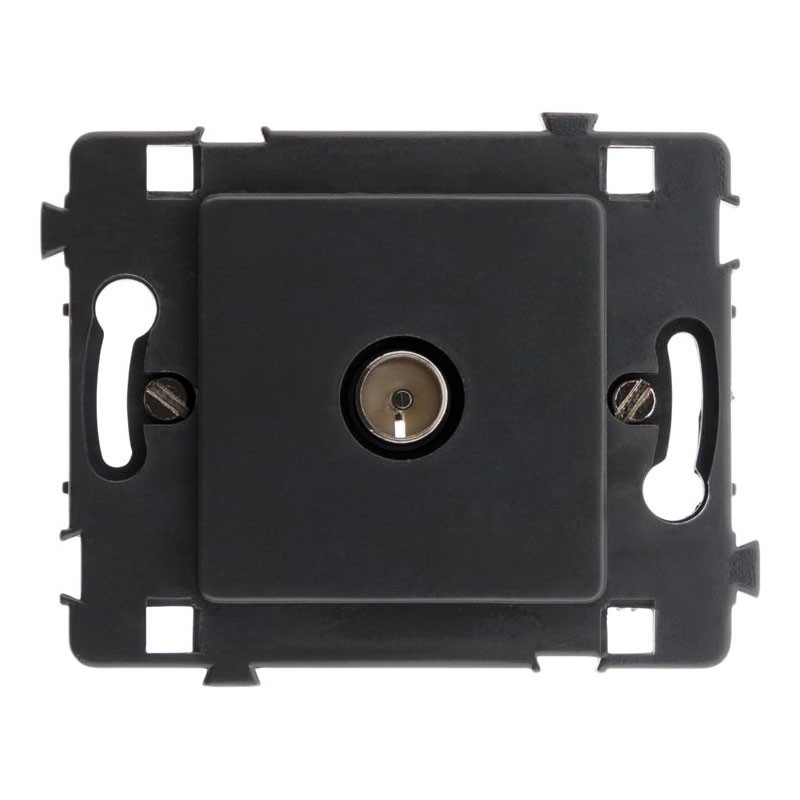 133070 TV PLUG D:9.52MM CLARYS NU BLACK