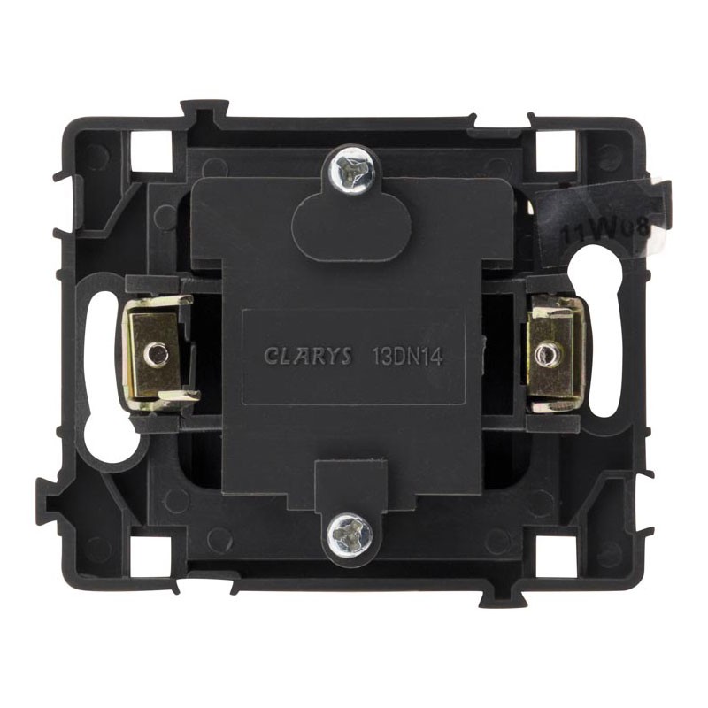 133074 8-PIN TEL SOCKET CLARYS NU BLACK