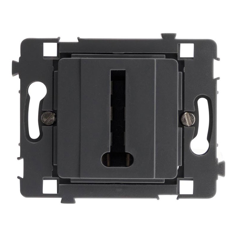 8-pin telephone socket Clarys bare black