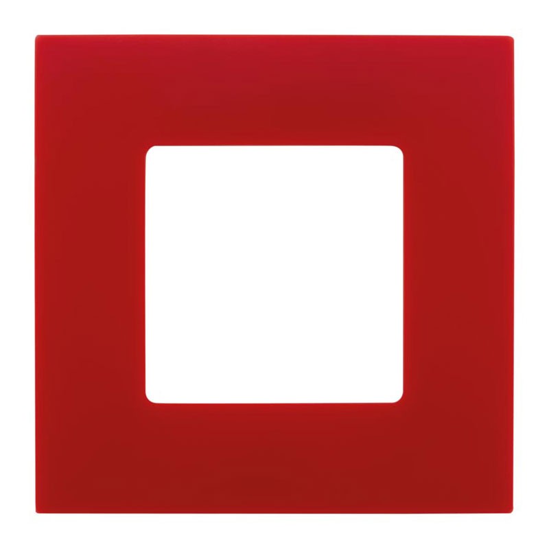 Plaque interrupteur et prise Clarys rouge