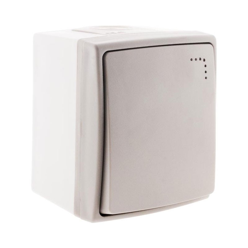 Interruptor De Pared Pulsador Con Indicador Luminoso Orok