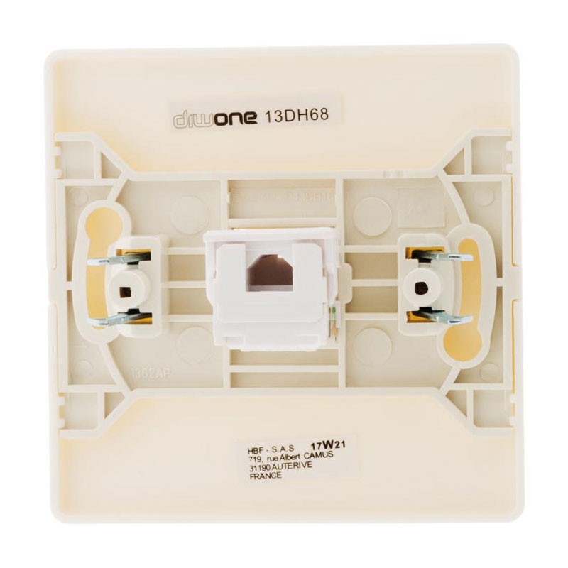 134427 DIWONE WHITE RJ45 TELEPHONE SOCKET + CLAWS