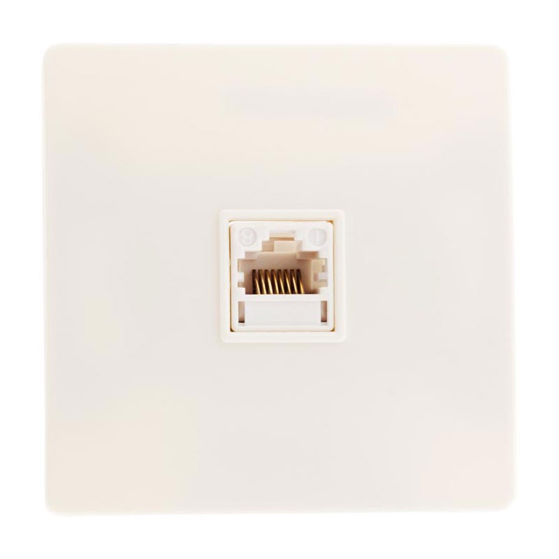 134427 DIWONE WHITE RJ45 TELEPHONE SOCKET + CLAWS