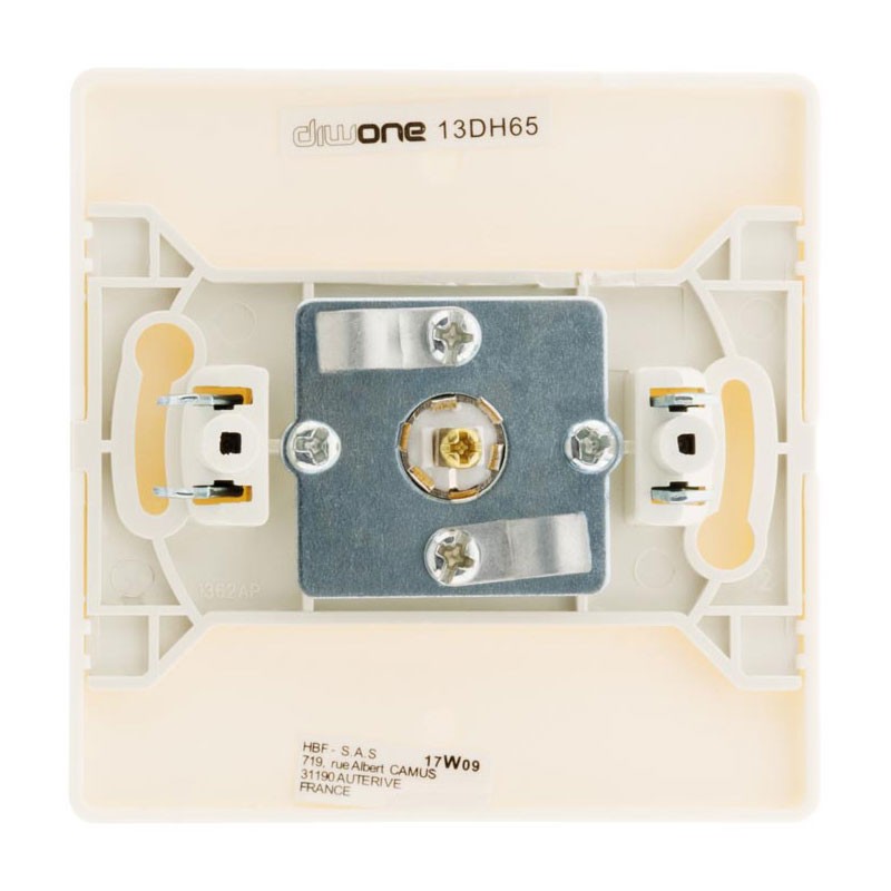134420 PRISE TV D.9.52 MM DIWONE BLANC + GRIFFES