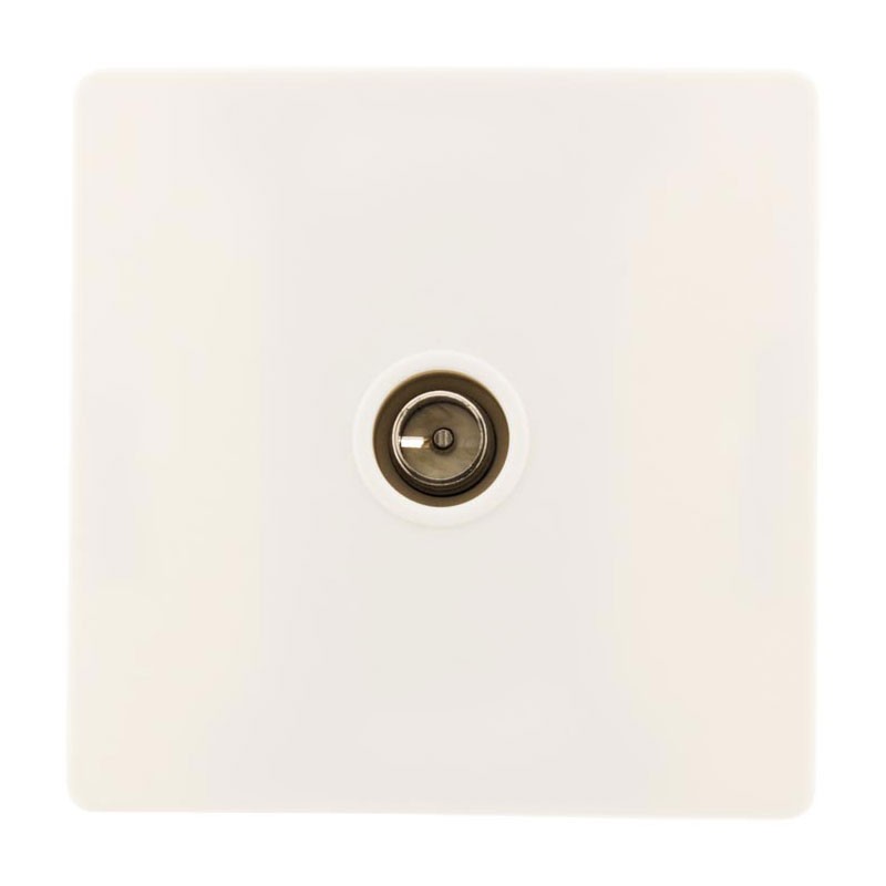 134420 PRISE TV D.9.52 MM DIWONE BLANC + GRIFFES