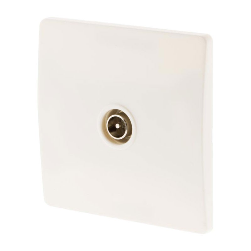 134420 PRISE TV D.9.52 MM DIWONE BLANC + GRIFFES