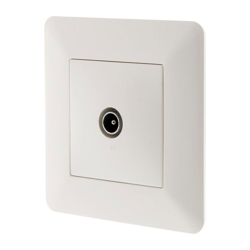 135710 TV SOCKET D.9.52 MALE ARTEZO WHITE