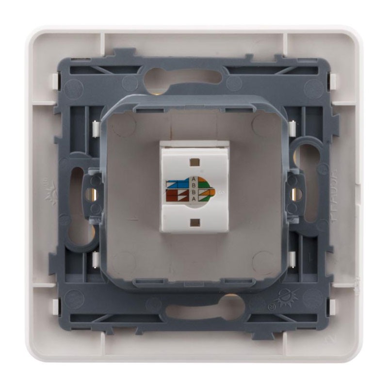135712 PRISE TEL RJ45 ARTEZO BLANC