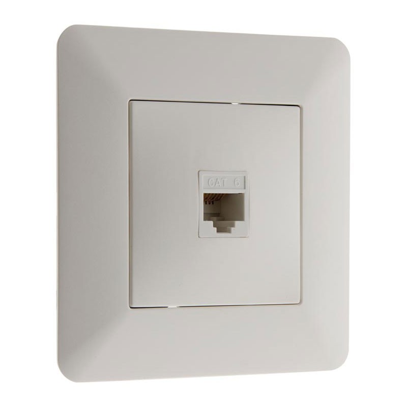 Prise tel RJ45 Artezo blanc