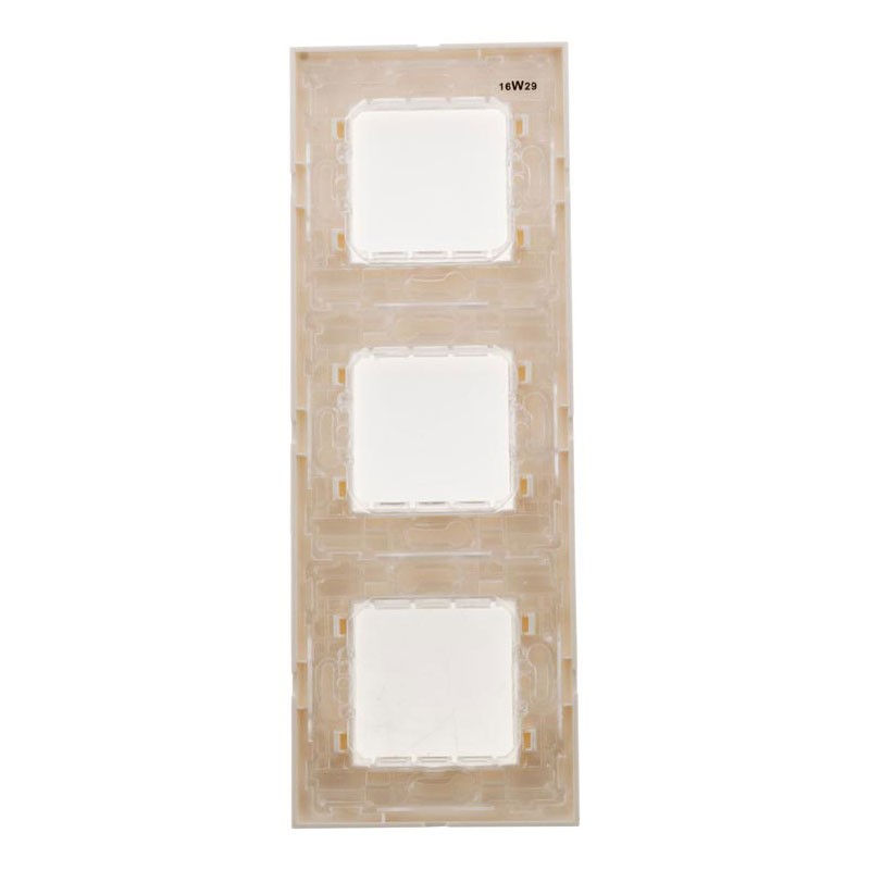 135223 PIASTRA SIMPLEA BIANCO OPACO TRIPLO + 3 SUPPORTI + ARTIGLI