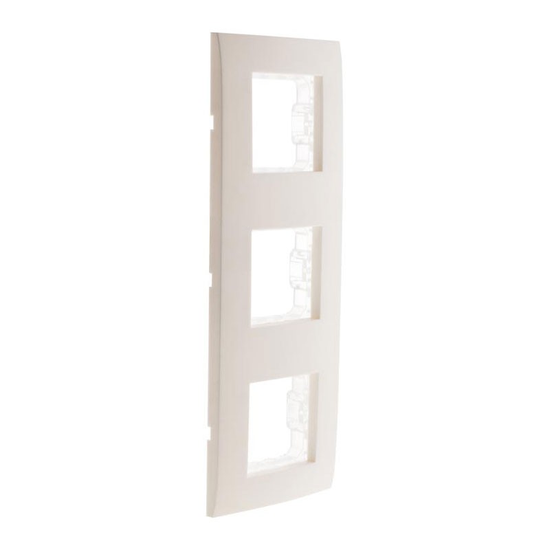 135223 PIASTRA SIMPLEA BIANCO OPACO TRIPLO + 3 SUPPORTI + ARTIGLI