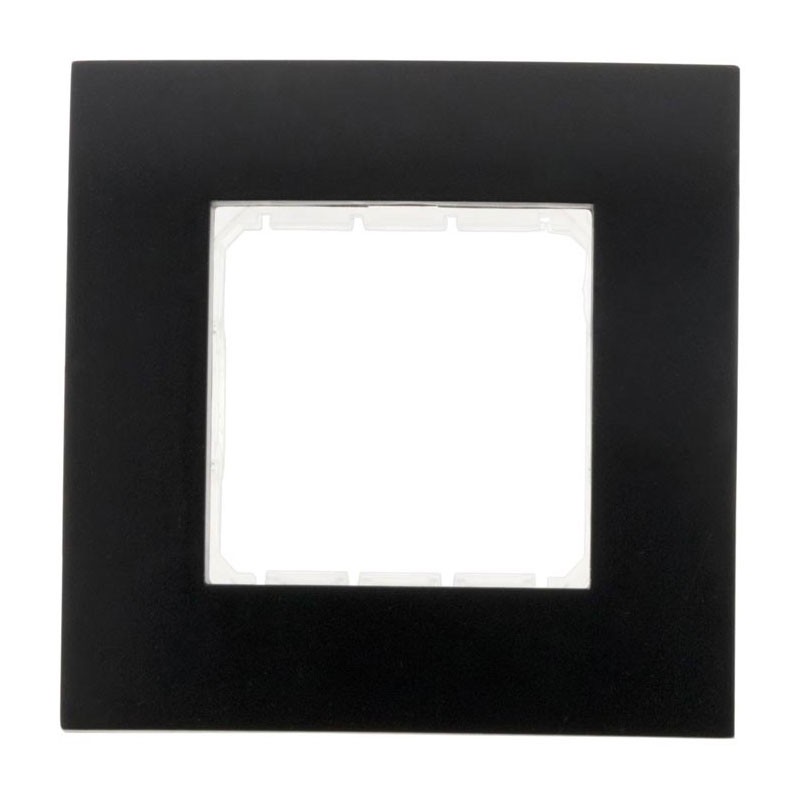 Simplea plaque noir mat simple + 1 support + griffes