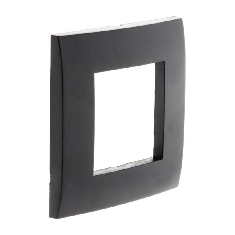 135227 SIMPLEA PLAQUE NOIR MAT SIMPLE + 1 SUPPORT + GRIFFES