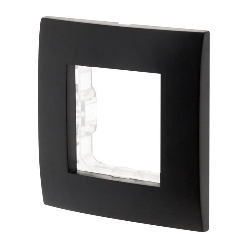 135227 SIMPLEA PLAQUE NOIR MAT SIMPLE + 1 SUPPORT + GRIFFES