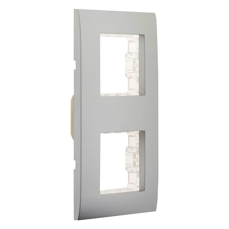 Simplea Plaque Metal Double + 2 Supports + Griffes