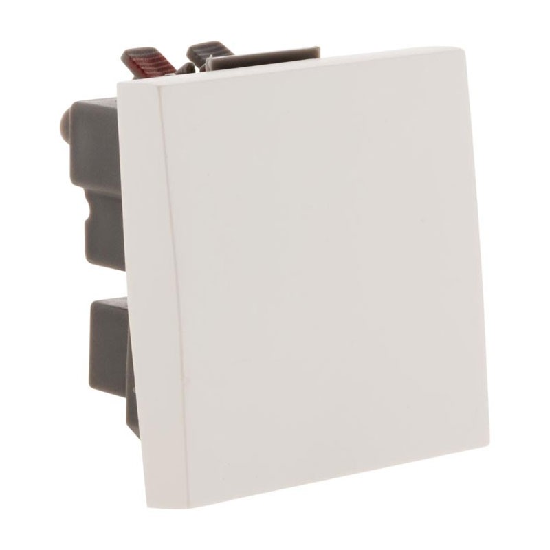 Simplea Interrupteur Bouton Va Et Vient Blanc Mat