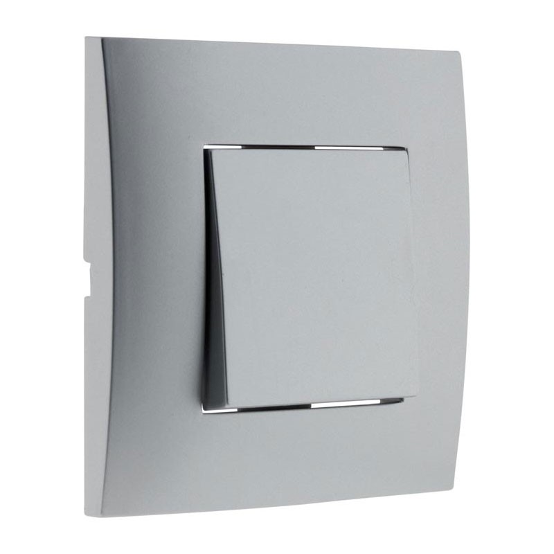 Simplea Interrupteur Bouton Poussoir Mural Monte Metal