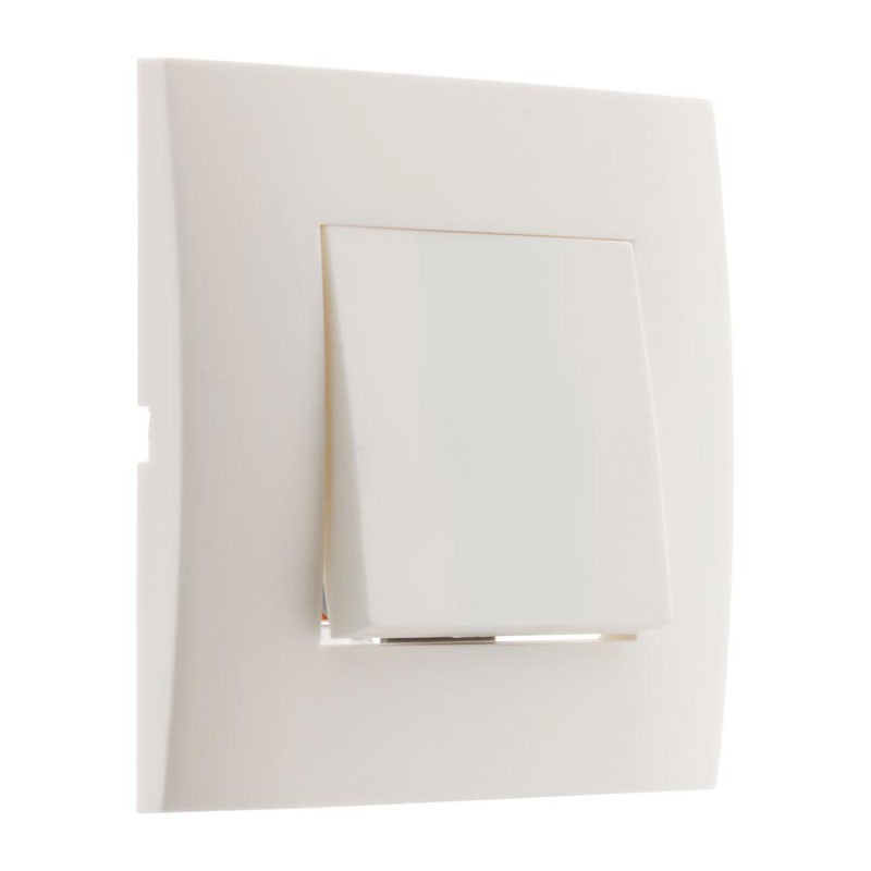 Simplea Interrupteur Bouton Va Et Vient Monte Blanc Mat