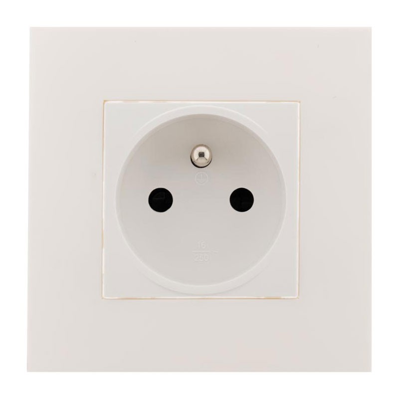 135618 SIMPLEA SOCKET 2P+T MOUNT WHITE