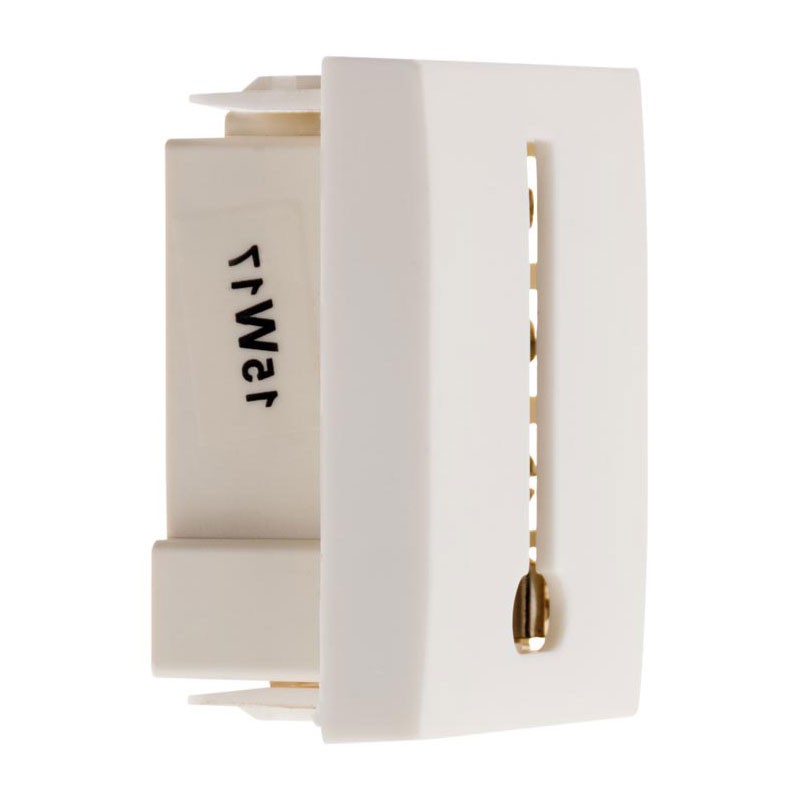 135026 SIMPLEA 8-PIN TEL SOCKET WHITE MATT