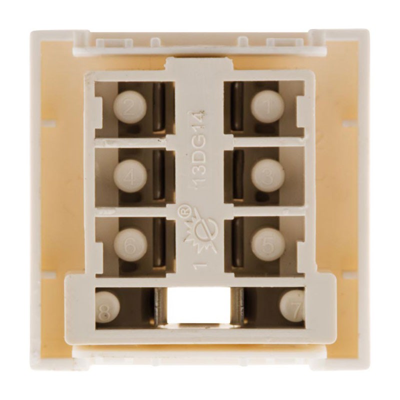 135026 SIMPLEA 8-POLIGE TEL-BUCHSE WEISS MATT