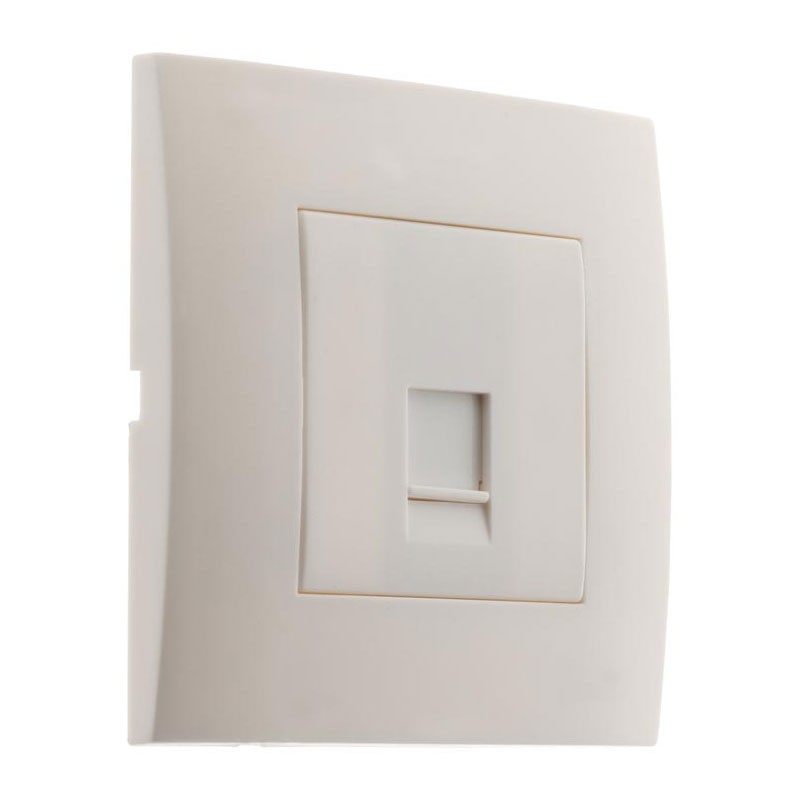 Simplea Wall Socket Rj45 Mounted White Mat