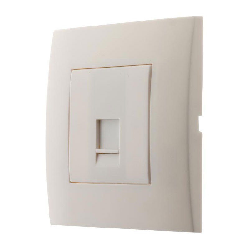 135626 SIMPLEA RJ45 SOCKET MOUNTED WHITE MATTE