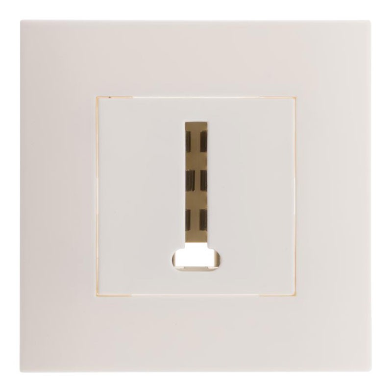 135624 SIMPLEA 8-PIN TEL SOCKET MOUNTED WHITE MATT