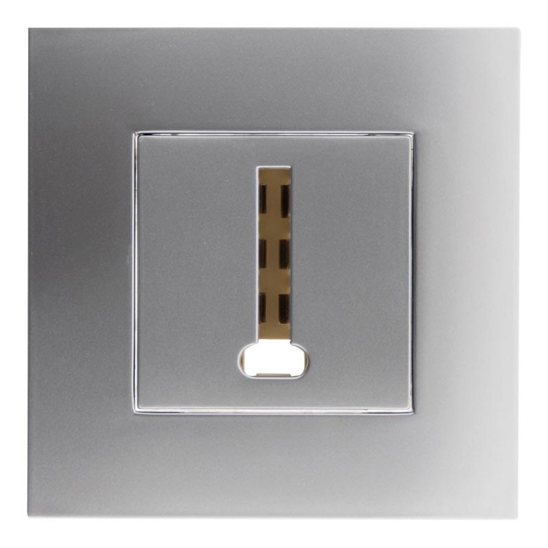 135658 SIMPLEA 8-PIN TEL SOCKET METAL MOUNTED