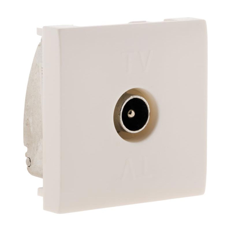 Simplea Prise Tv Mural 9.52 Blanc Mat
