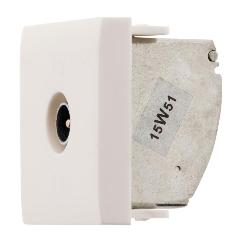 135022 SIMPLEA TV SOCKET 9.52 WHITE MATT