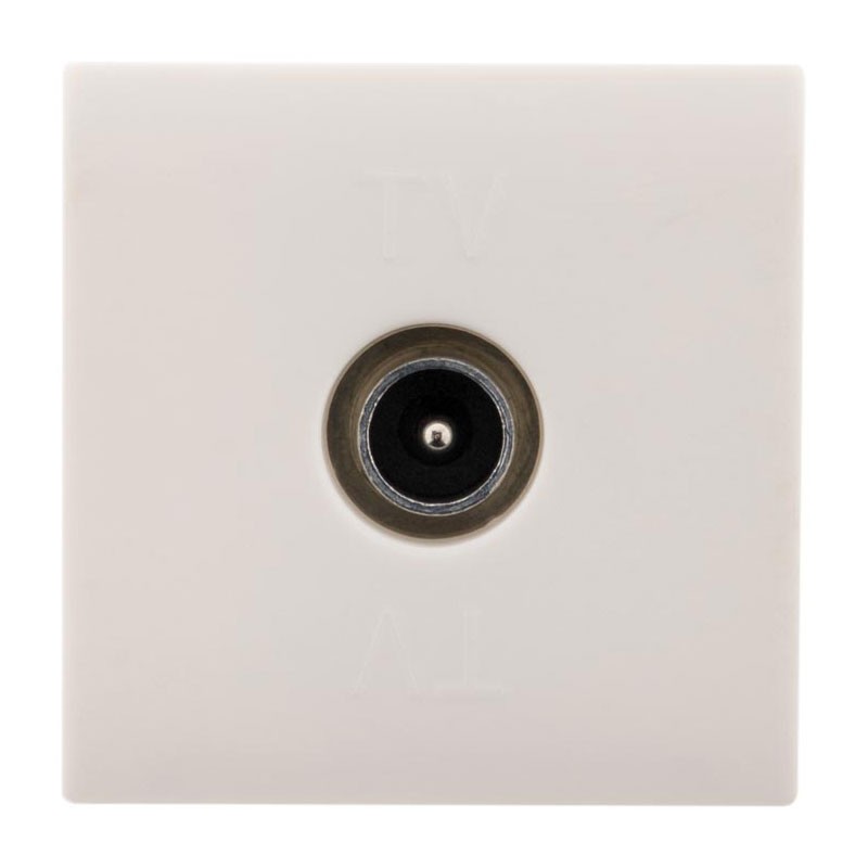 135022 SIMPLEA TV SOCKET 9.52 WHITE MATT
