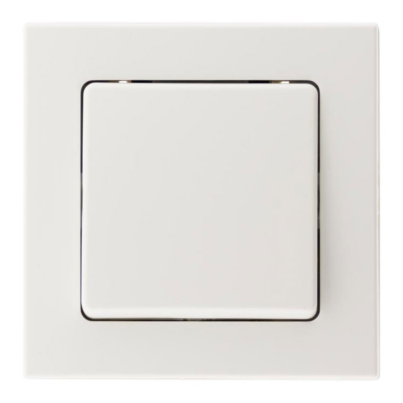 Interrupteur bouton va et vient 10A saillie Bel Vue blanc