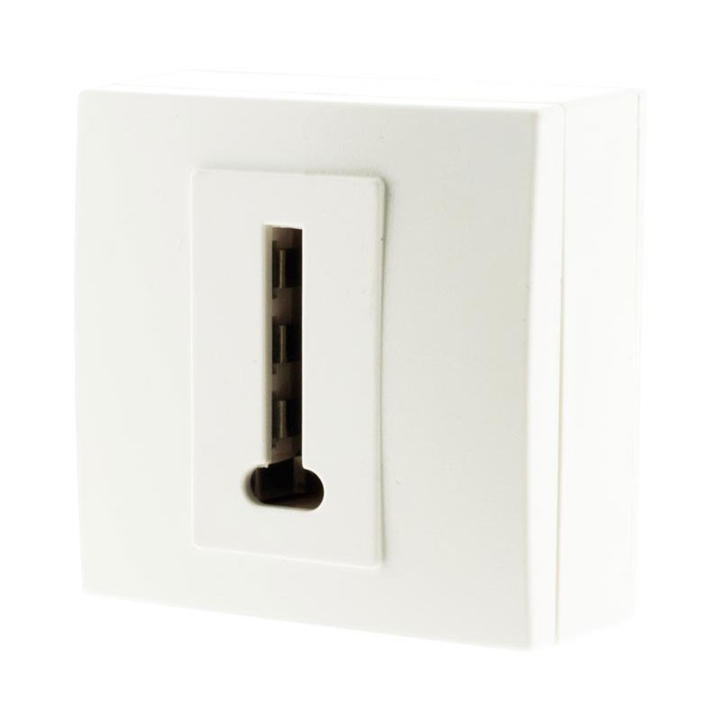 Bel'Vue 8-pin surface mount phone jack white