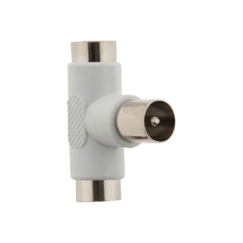 1654 1 T-STÜCK TV 1 STECKER-2 BUCHSE D.9.5