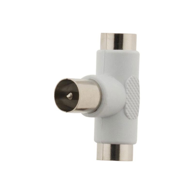1654 1 T-STÜCK TV 1 STECKER-2 BUCHSE D.9.5