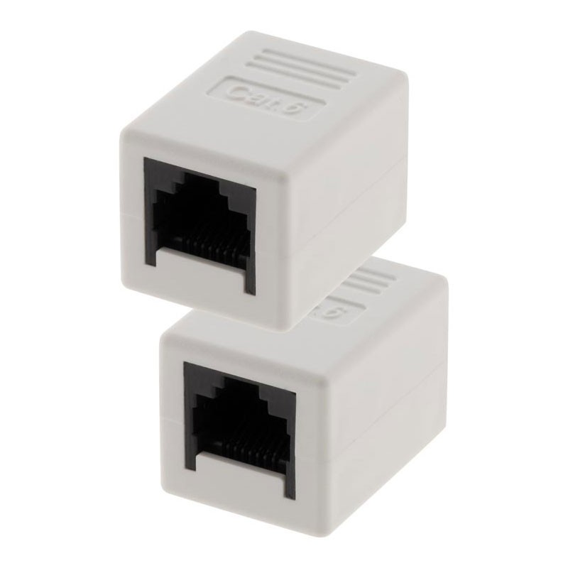 Lot 2 Raccords Rj45 Femelle/Femelle Cat6