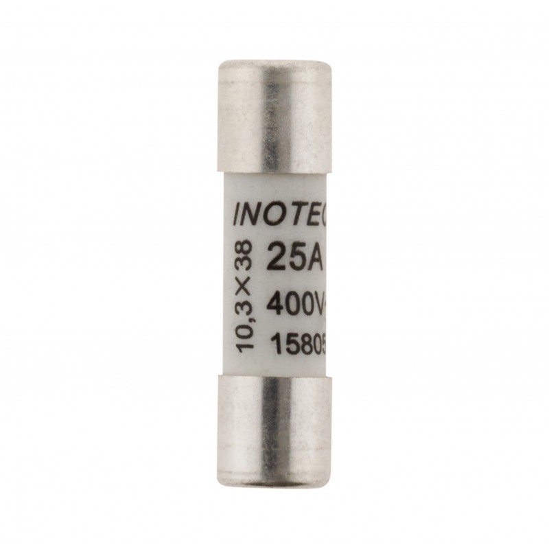 Lot 3 fusibles céramique 10.3X38-25A-sans voyant-CE