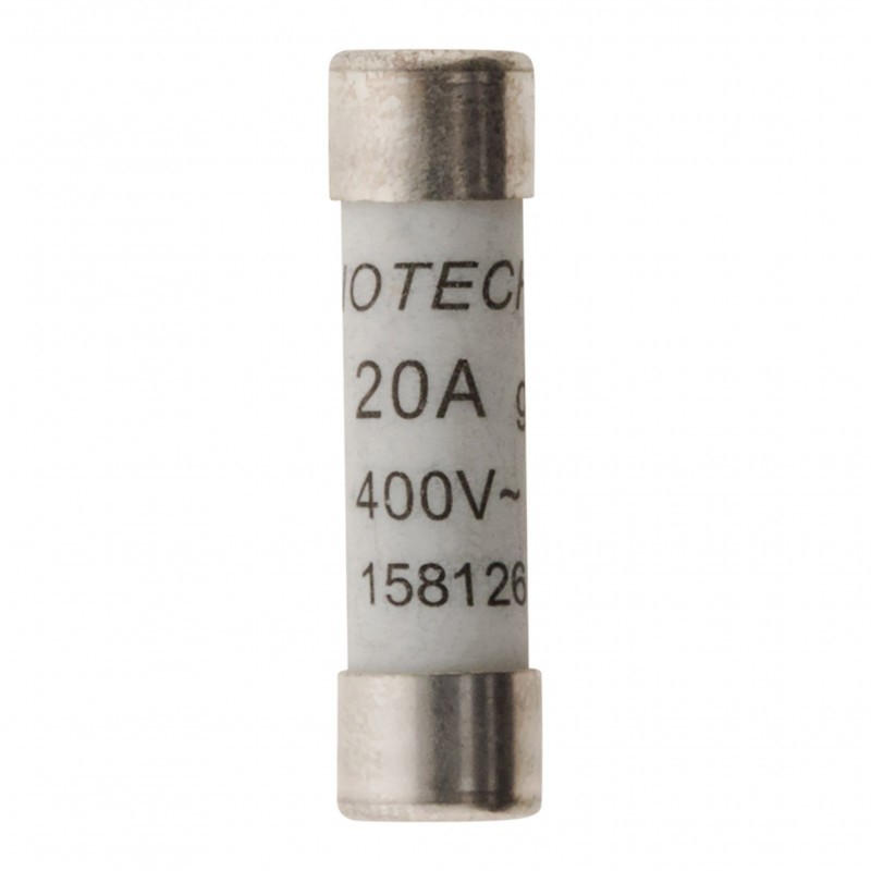 Set of 3 ceramic fuses - 8.5X31.5 - 20A - with indicator - NC